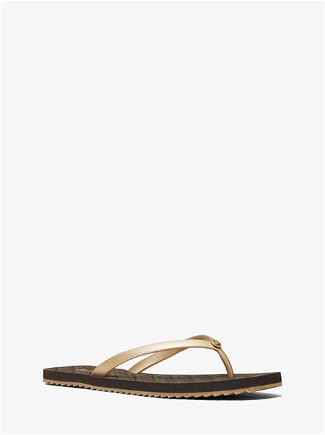 flip flops damen michael kors|michael kors jinx flip flops.